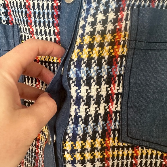 ⛱️ 2/20$ Zara contrasting tweed mini skirt size xs - Picture 8 of 9